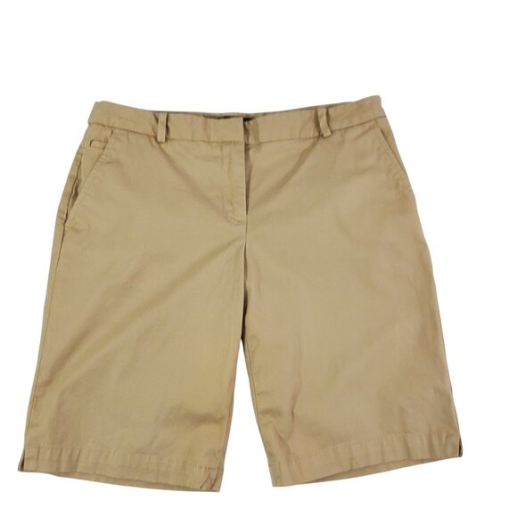 Talbots Pants - Talbots Petite Flat Front Shorts Women’s Khaki Casual Chinos - Size 4P